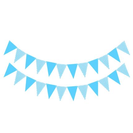 Διακοσμητικά Γαλάζια Σημαιάκια 2,5m